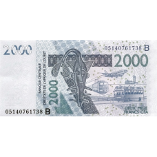 P216Bc Benin - 2000 Francs Year 2005